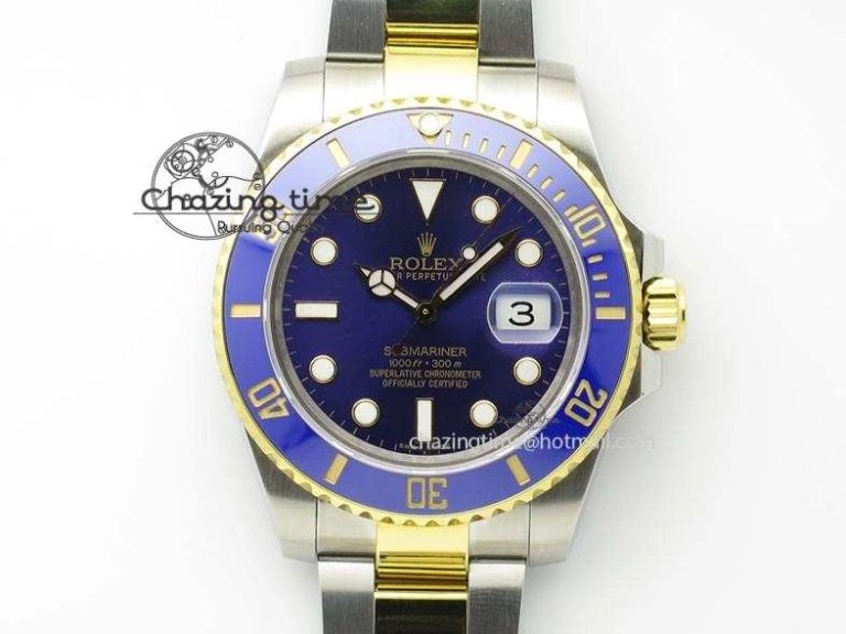 Submariner 116613 LB Bp-Maker Best Edition Blue Dial On SS YG Bracelet ETA2836