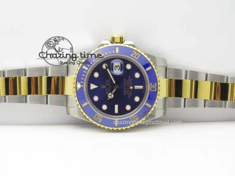 Submariner 116613 LB Bp-Maker Best Edition Blue Dial On SS YG Bracelet ETA2836