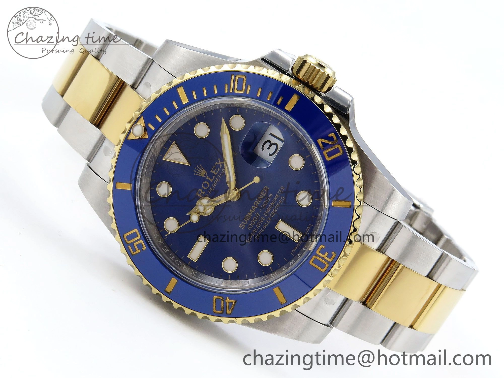 Submariner 116613 LB HGF Blue Ceramic 1:1 Best Edition 904L SS Case and Bracelet VR3135