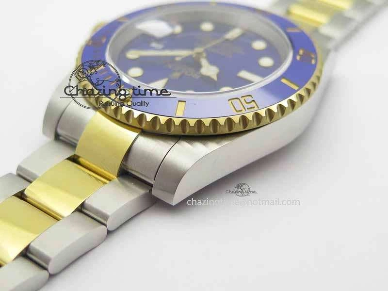 Submariner 116613 LB JF 1:1 Best Edition Blue Dial On SS YG Bracelet A2824