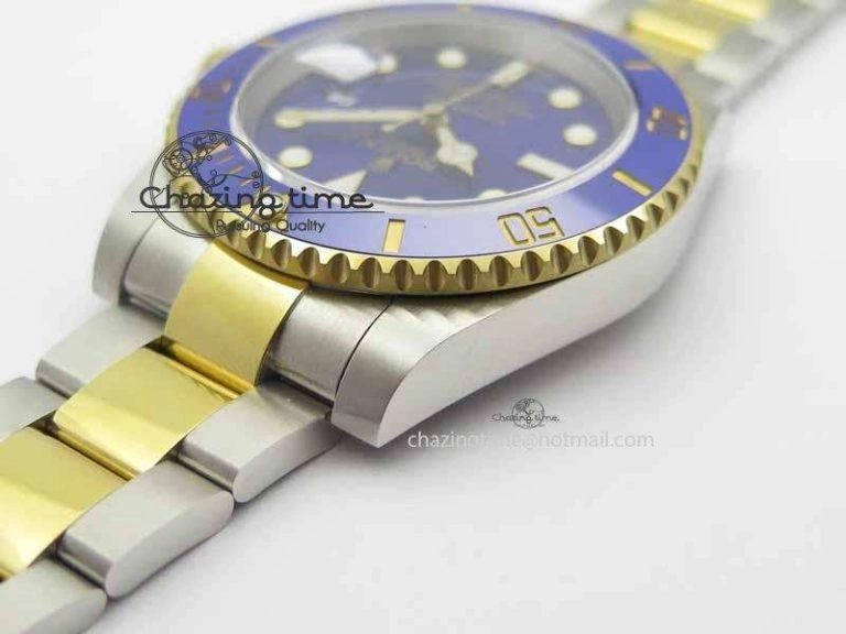 Submariner 116613 LB JF 1:1 Best Edition Blue Dial On SS YG Bracelet SH3135