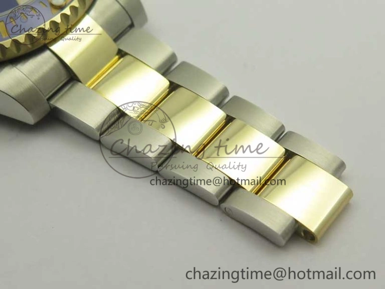 Submariner 116613 LB Noob 1:1 Best Edition YG Wrapped Bezel Blue Dial on SS YG Bracelet A2836 V8
