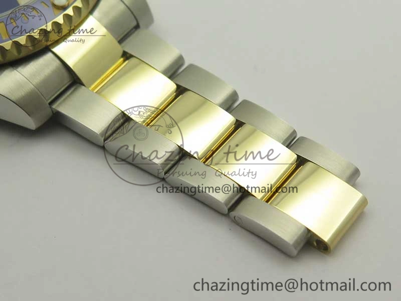 Submariner 116613 LB Noob 1:1 Best Edition YG Wrapped Bezel Blue Dial on SS YG Bracelet A2836 V8