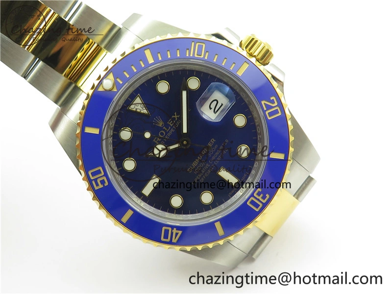 Submariner 116613 LB VRF 1:1 Best Edition YG Wrapped Bezel Blue Dial on SS YG Bracelet A2836 MAX Version