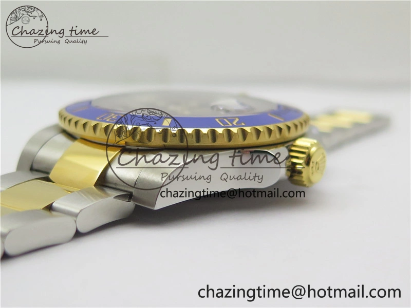 Submariner 116613 LB VRF 1:1 Best Edition YG Wrapped Bezel Blue Dial on SS YG Bracelet A2836 MAX Version