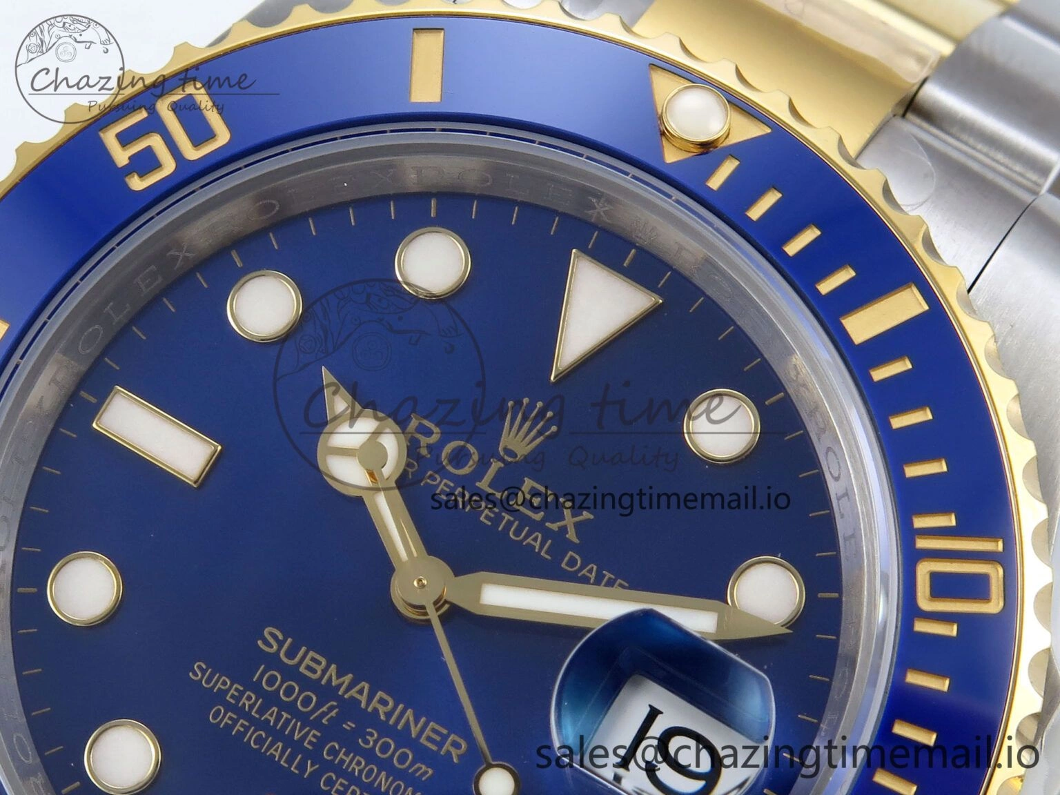 Submariner 116613 LB VSF 1:1 Best Edition Blue Dial Blue Ceramic on SS YG Bracelet VS3135