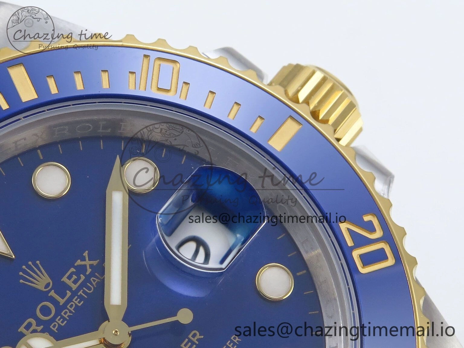 Submariner 116613 LB VSF 1:1 Best Edition Blue Dial Blue Ceramic on SS YG Bracelet VS3135