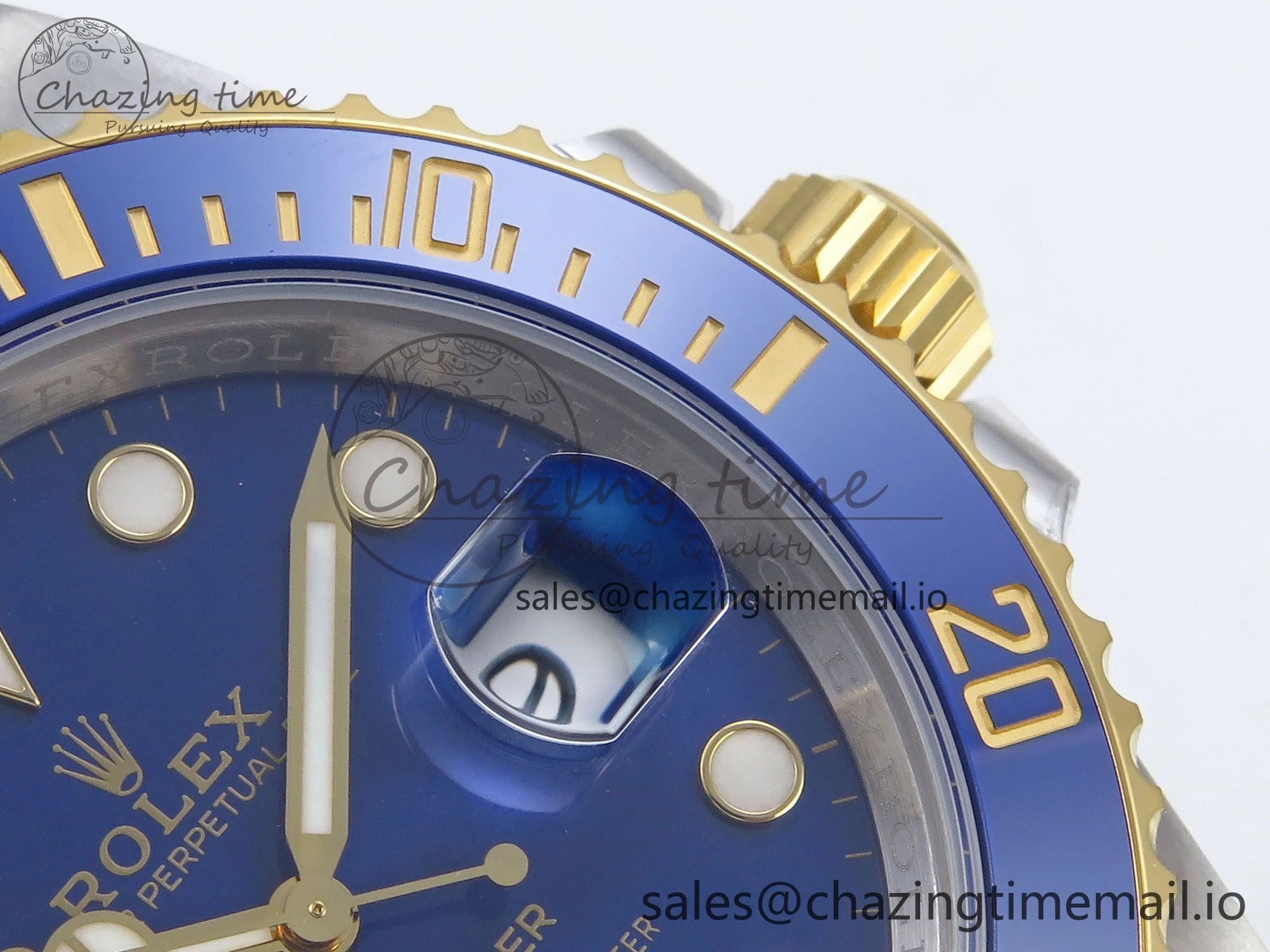Submariner 116613 LB VSF 1:1 Best Edition Blue Dial Blue Ceramic on SS YG Bracelet VS3135