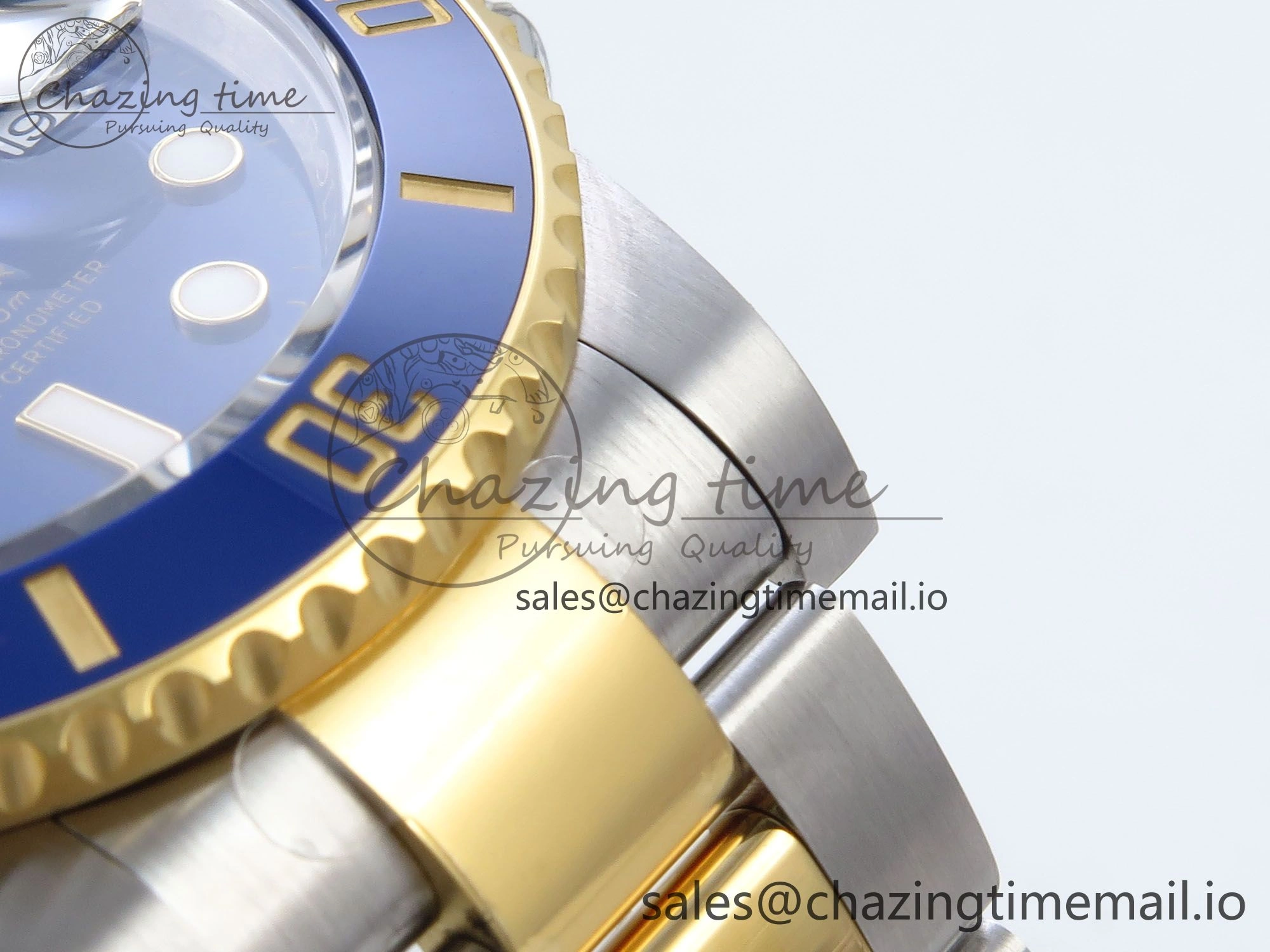 Submariner 116613 LB VSF 1:1 Best Edition Blue Dial Blue Ceramic on SS YG Bracelet VS3135