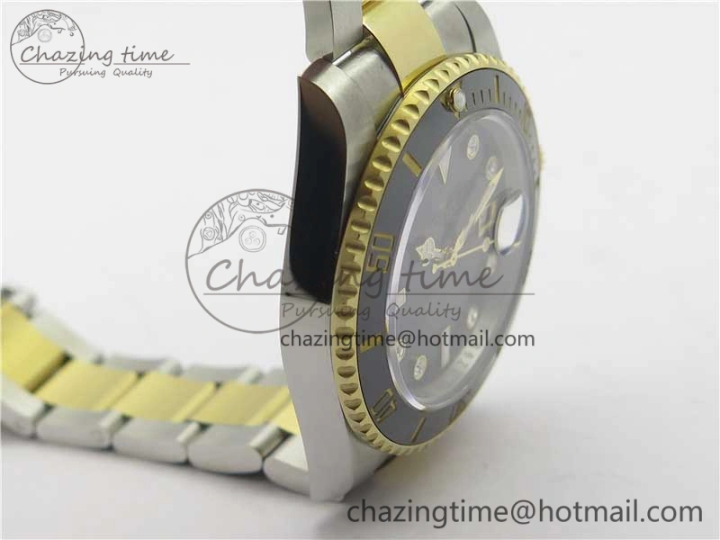 Submariner 116613 LN Black Ceramic 316L Bp Maker 1-1 Best Edition Black Dial Diam on SS  YG Bracelet SA3135 V2