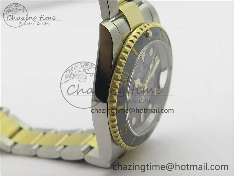 Submariner 116613 LN Black Ceramic 316L Bp Maker 1:1 Best Edition Black Dial on SS  YG Bracelet SA3135 V2