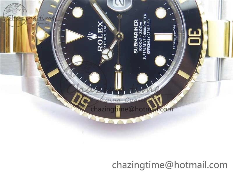 Submariner 116613 LN Black Ceramic 316L Steel Noob 1:1 Best Edition A2836 V10.5