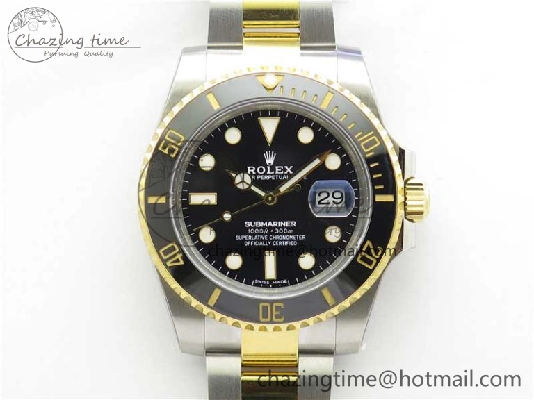 Submariner 116613 LN Black Ceramic 316L Steel Noob 1:1 Best Edition A2836 V10.5