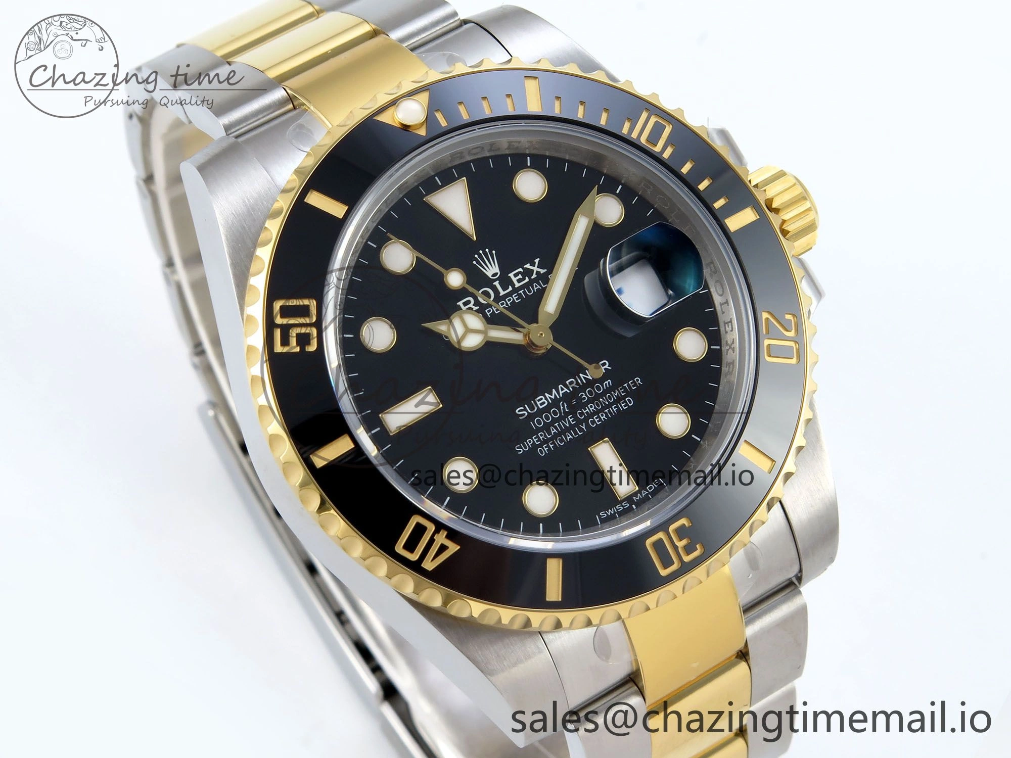 Submariner 116613 LN Black Ceramic 904L Steel YG VSF 1:1 Best Edition Black Dial VS3135