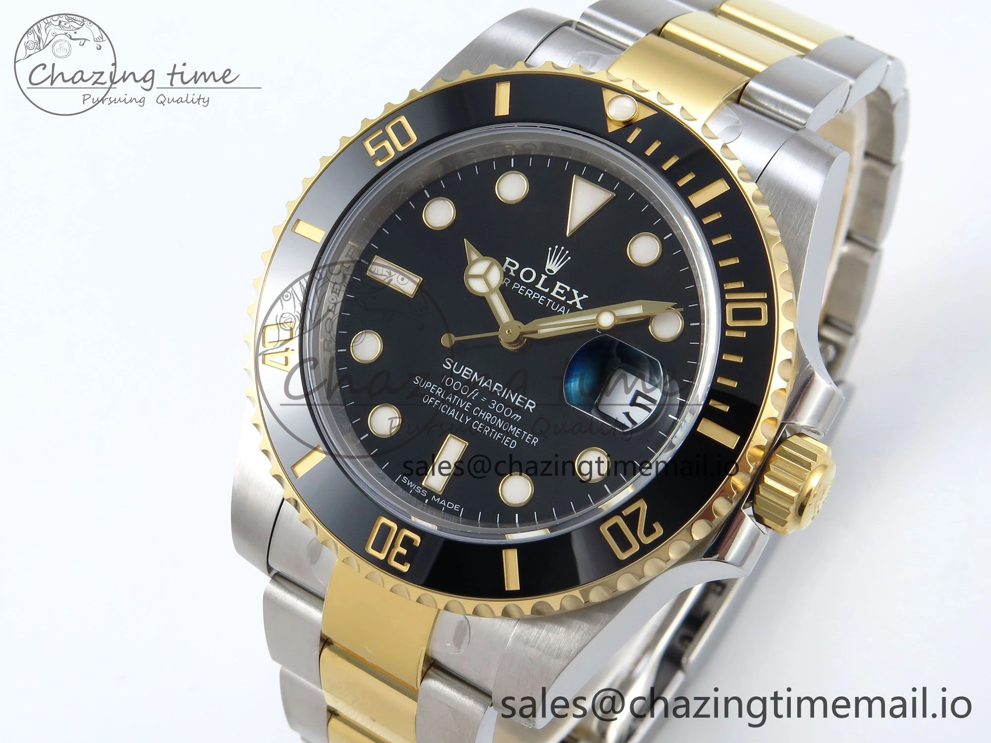 Submariner 116613 LN Black Ceramic 904L Steel YG VSF 1:1 Best Edition Black Dial VS3135