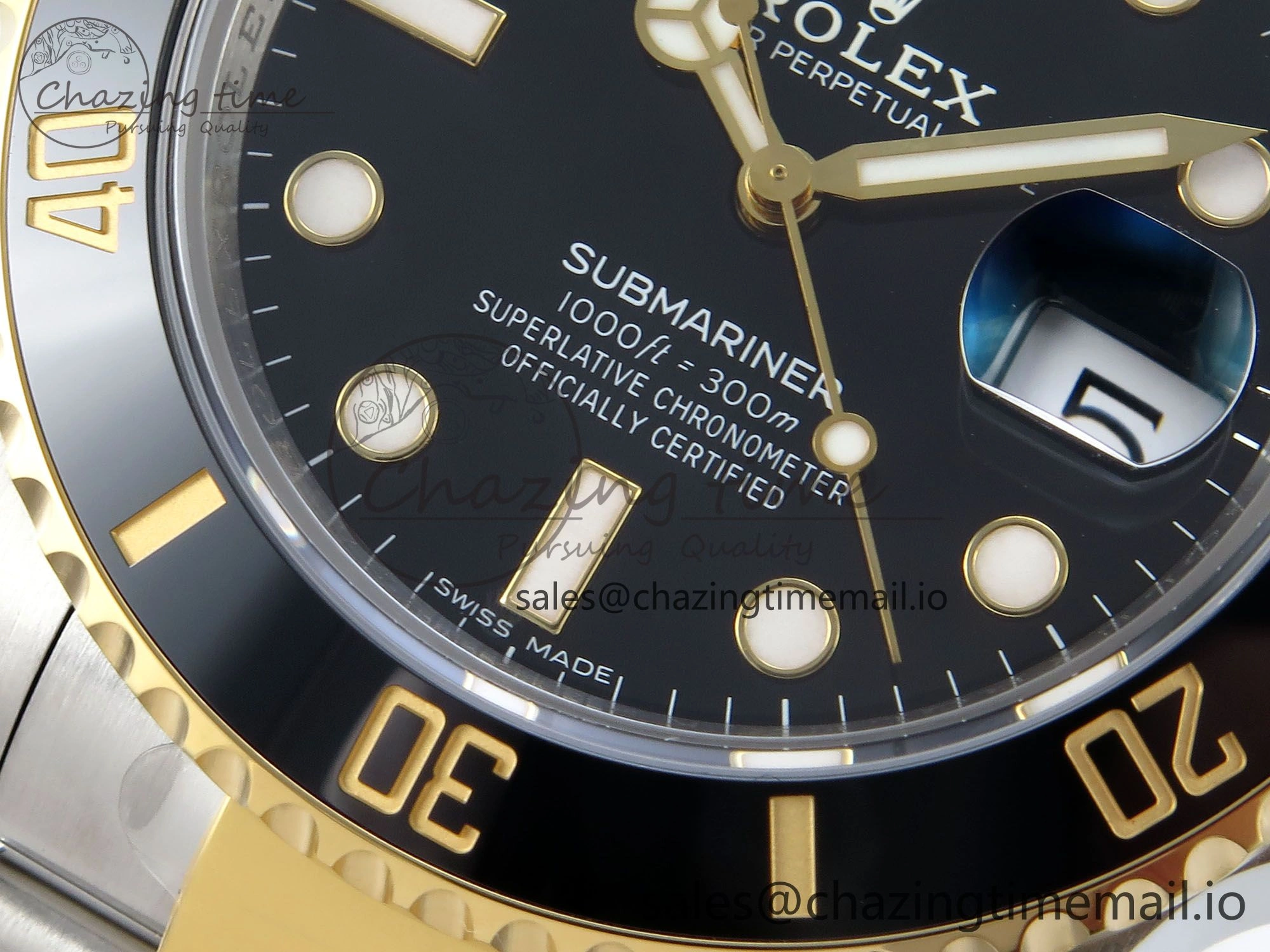 Submariner 116613 LN Black Ceramic 904L Steel YG VSF 1:1 Best Edition Black Dial VS3135