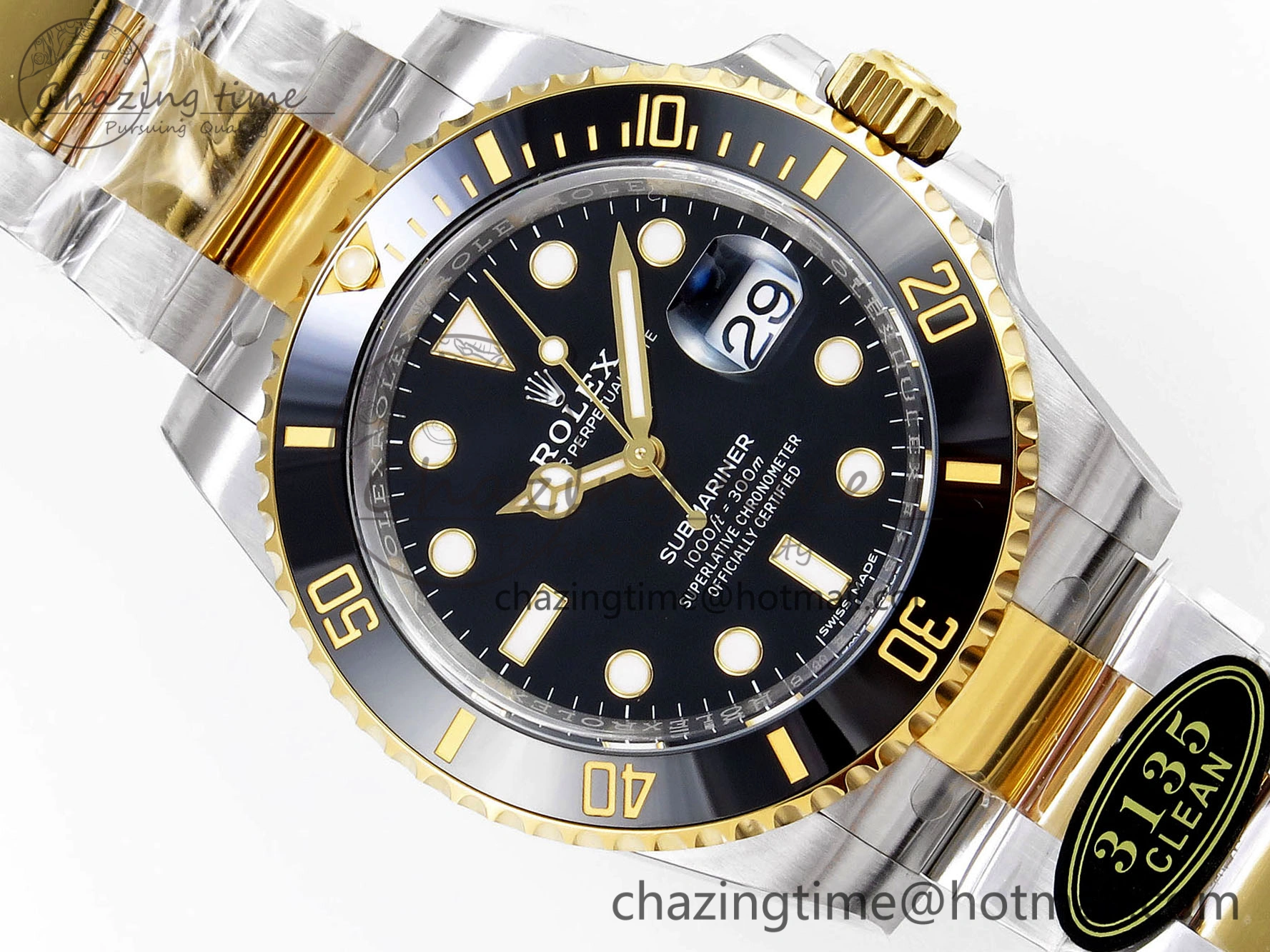 Submariner 116613 LN Black Ceramic CLEAN Factory 1:1 Best Edition 904L SS Case and Bracelet VS3135