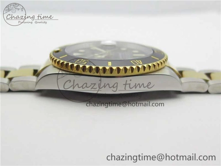 Submariner 116613 LN Black Ceramic D1F 1:1 Best Edition Wrapped Gold SS Case and Bracelet A2824