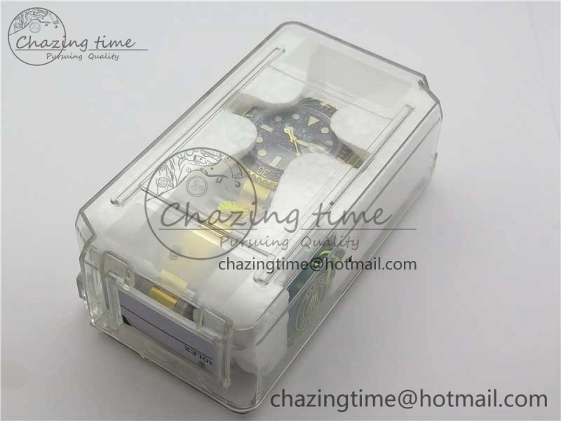 Submariner 116613 LN Black Ceramic D1F 1:1 Best Edition Wrapped Gold SS Case and Bracelet A2824