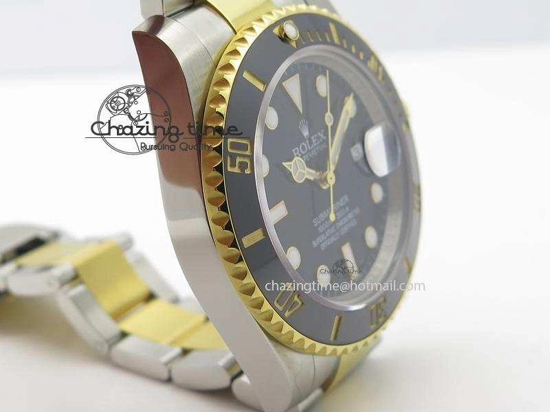 Submariner 116613 LN Bp-Maker Best Edition Black Dial On SS YG Bracelet ETA2836