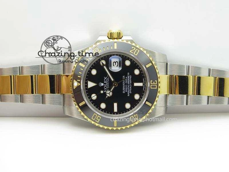 Submariner 116613 LN Bp-Maker Best Edition Black Dial On SS YG Bracelet ETA2836