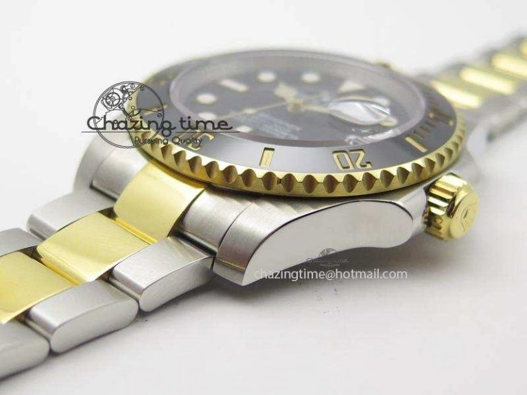 Submariner 116613 LN Bp-Maker Best Edition Black Dial On SS YG Bracelet ETA2836