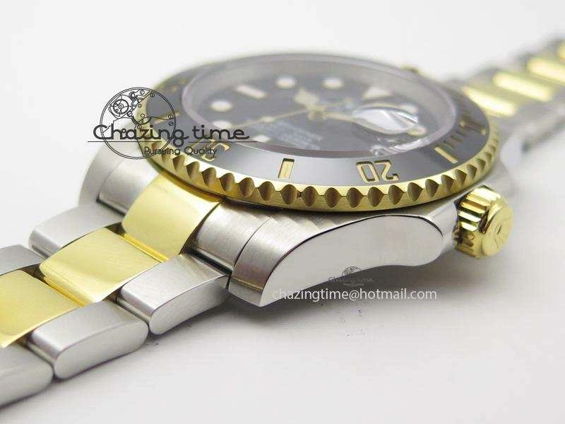 Submariner 116613 LN Bp-Maker Best Edition Black Dial On SS YG Bracelet ETA2836