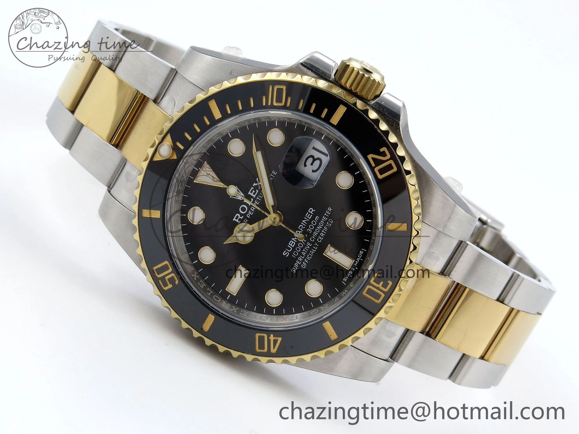 Submariner 116613 LN HGF Black Ceramic 1:1 Best Edition 904L SS Case and Bracelet VR3135