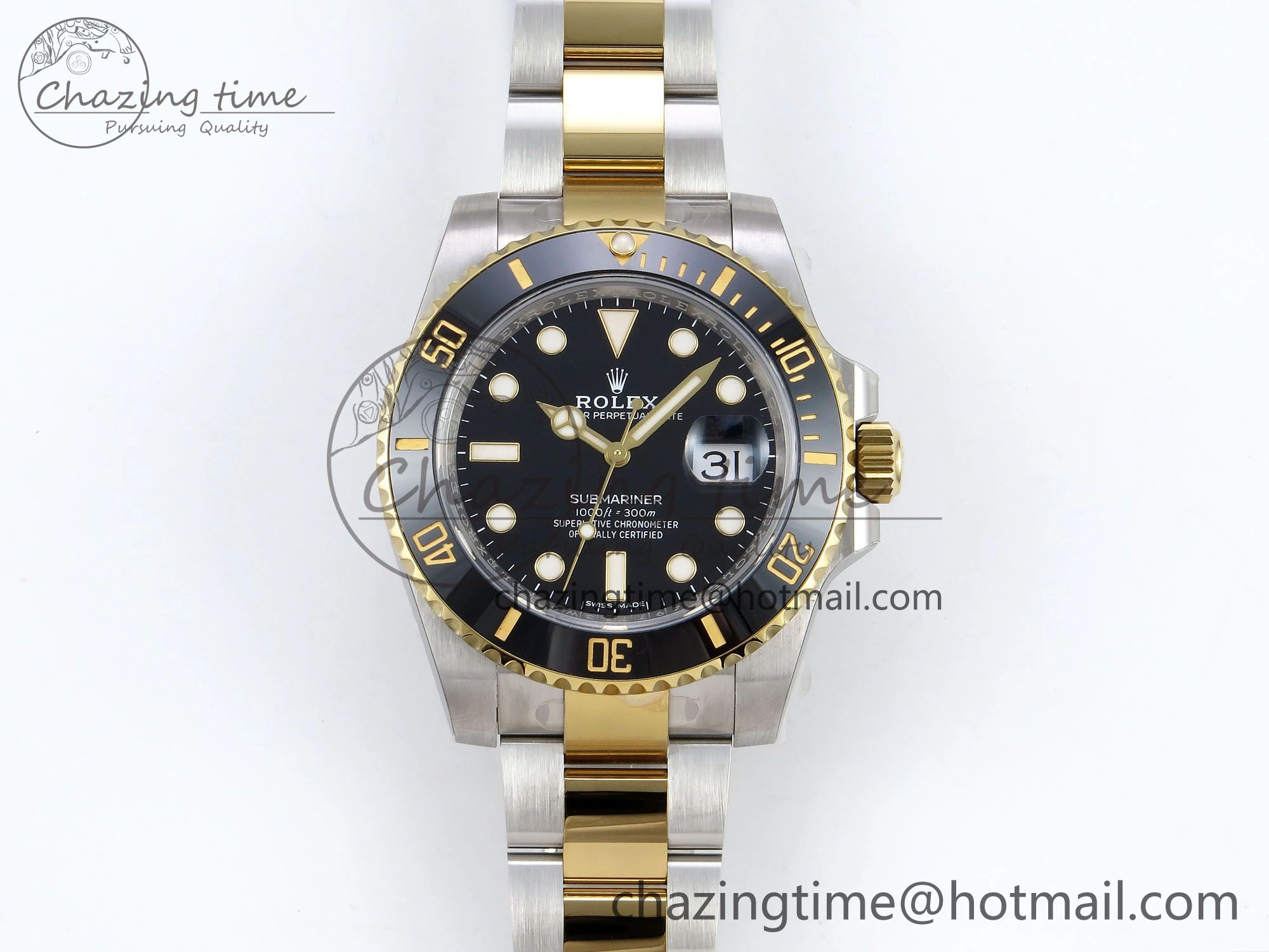 Submariner 116613 LN HGF Black Ceramic 1:1 Best Edition 904L SS Case and Bracelet VR3135