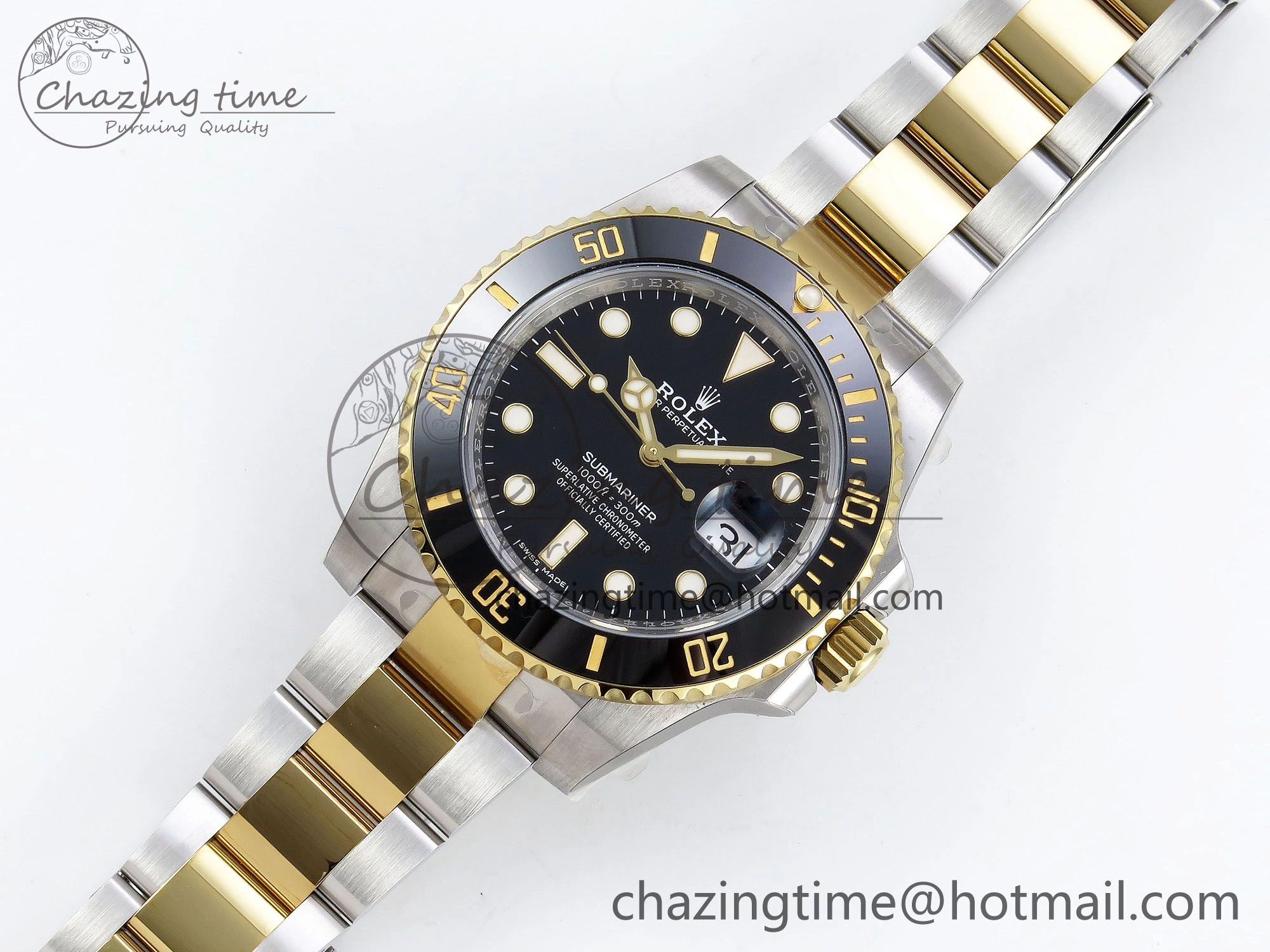 Submariner 116613 LN HGF Black Ceramic 1:1 Best Edition 904L SS Case and Bracelet VR3135