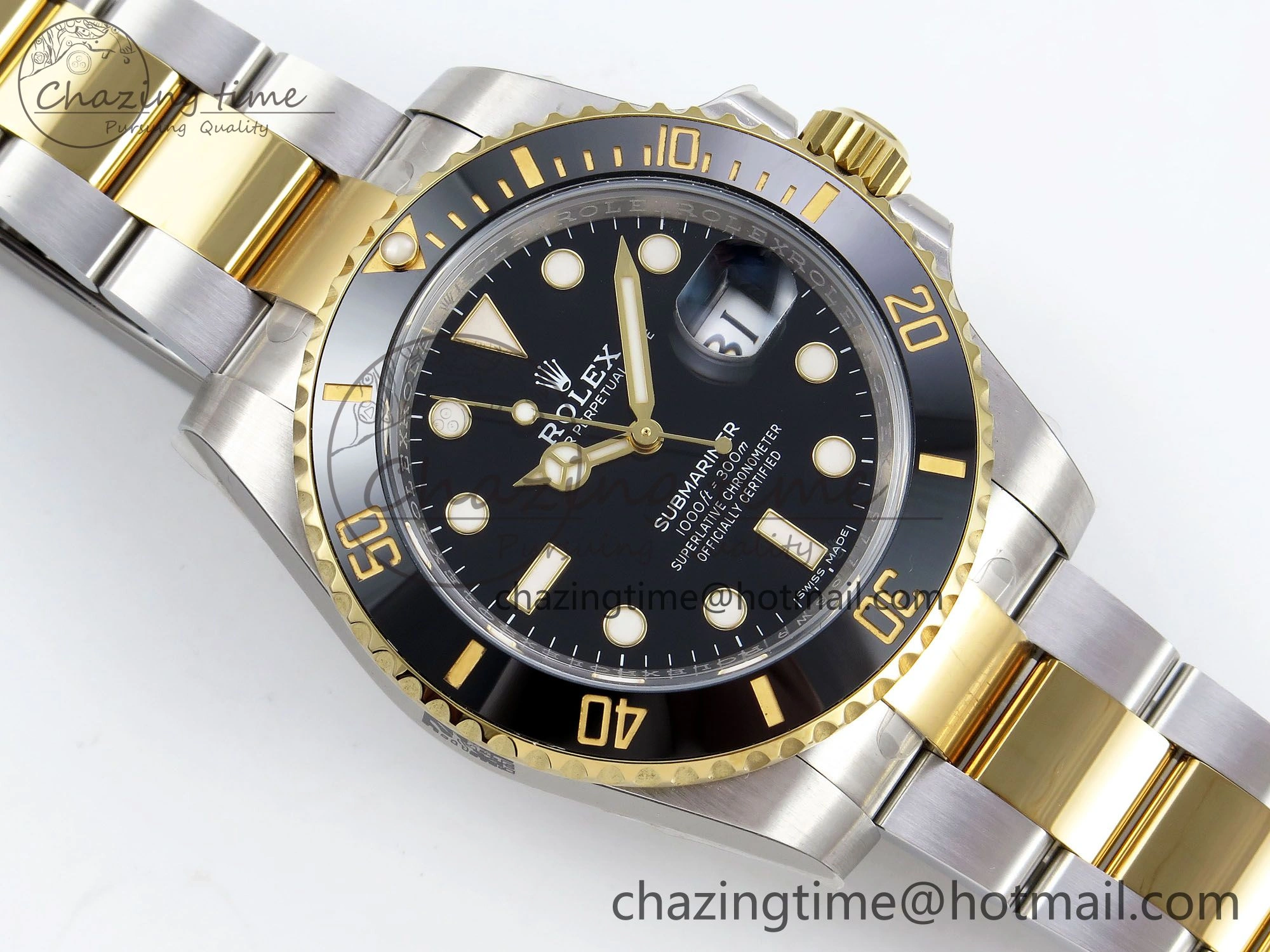 Submariner 116613 LN HGF Black Ceramic 1:1 Best Edition 904L SS Case and Bracelet VR3135