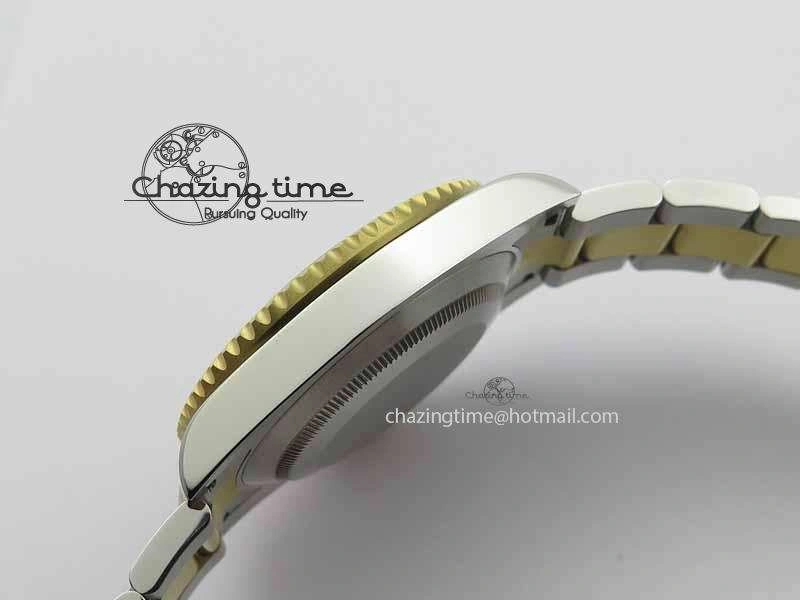 Submariner 116613 LN JF 1:1 Best Edition Black Dial On SS YG Bracelet SH3135