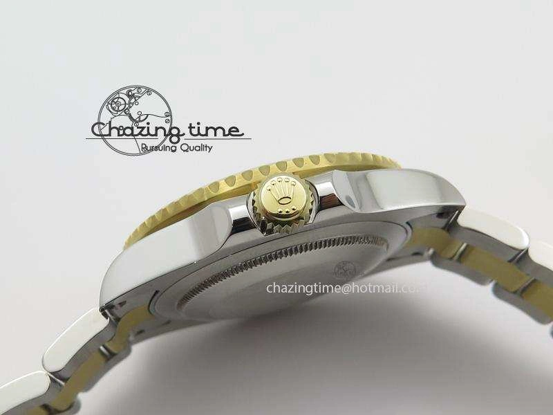 Submariner 116613 LN Noob 1:1 Best Edition YG Wrapped Bezel Black Dial On SS YG Bracelet A2836