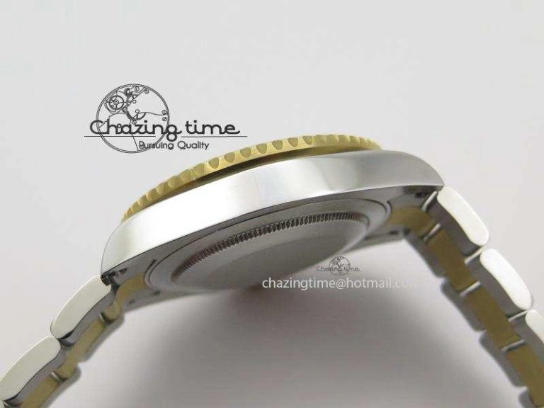 Submariner 116613 LN Noob 1:1 Best Edition YG Wrapped Bezel Black Dial On SS YG Bracelet A2836