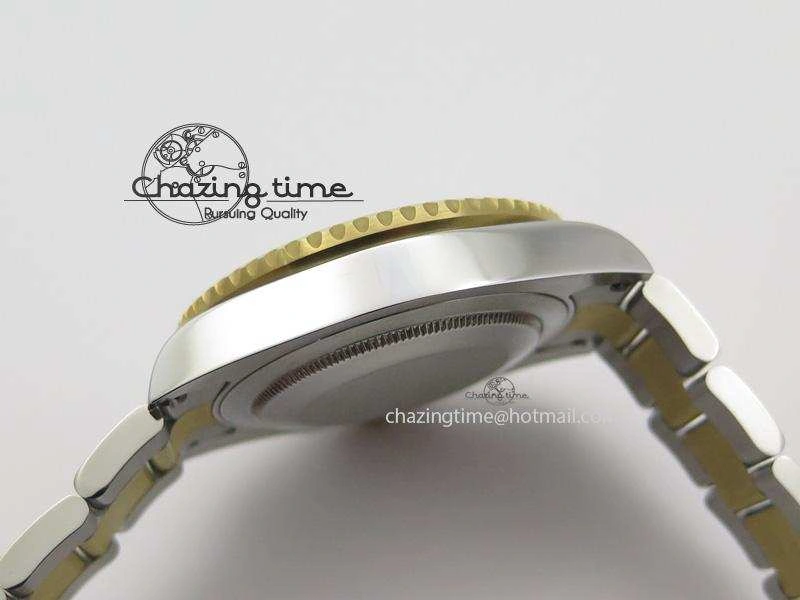Submariner 116613 LN Noob 1:1 Best Edition YG Wrapped Bezel Black Dial On SS YG Bracelet A2836