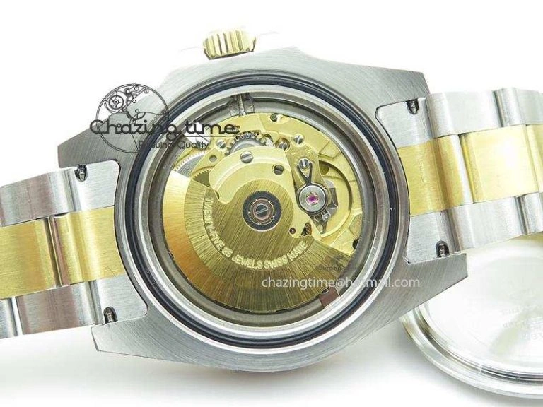 Submariner 116613 LN Noob 1:1 Best Edition YG Wrapped Bezel Black Dial On SS YG Bracelet A2836