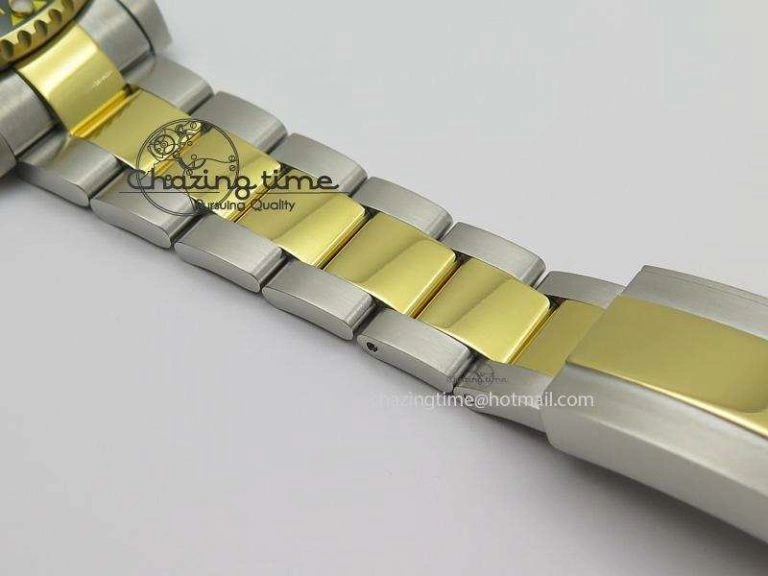 Submariner 116613 LN Noob 1:1 Best Edition YG Wrapped Bezel Black Dial On SS YG Bracelet A2836