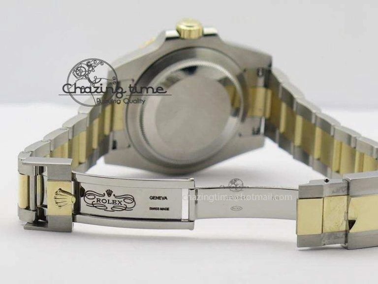 Submariner 116613 LN Noob 1:1 Best Edition YG Wrapped Bezel Black Dial On SS YG Bracelet A2836