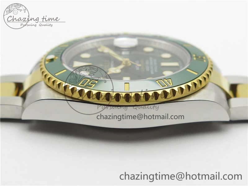 Submariner 116613 LV VRF Best Edition YG Wrapped Bezel Green Dial on SS YG Bracelet A2836 MAX Version