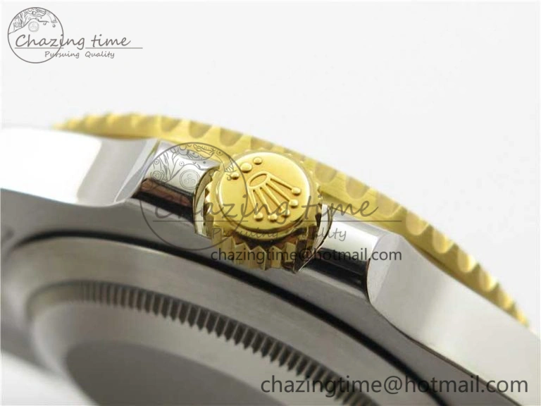 Submariner 116613 LV VRF Best Edition YG Wrapped Bezel Green Dial on SS YG Bracelet A2836 MAX Version