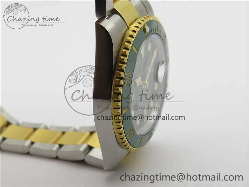 Submariner 116613 LV VRF Best Edition YG Wrapped Bezel Green Dial on SS YG Bracelet A2836 MAX Version