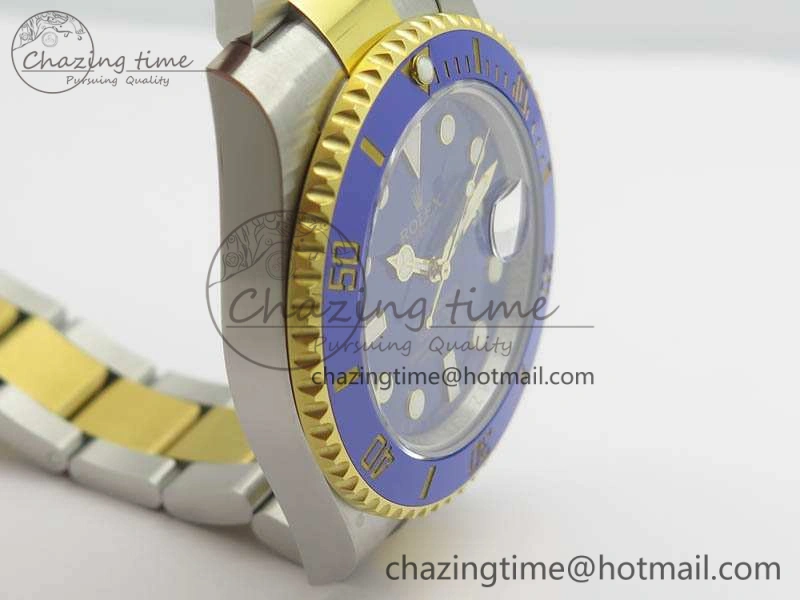 Submariner 116613LB Noob 1:1 Best Edition Blue Dial On SS YG Bracelet A2836 V5
