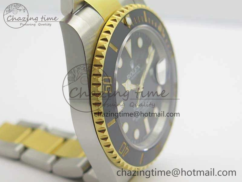 Submariner 116613LN Black Wrapped SS YG VRF 1:1 Best Edition Black Dial A2836