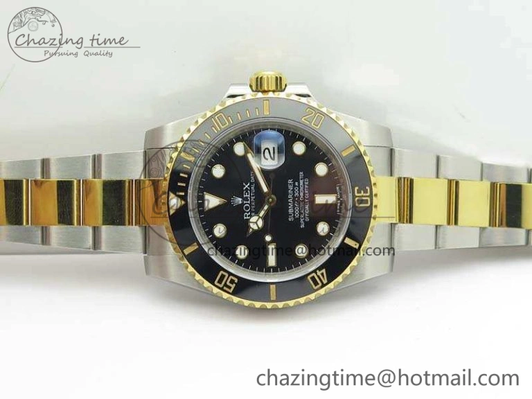 Submariner 116613LN Black Wrapped SS YG VRF 1:1 Best Edition Black Dial A2836