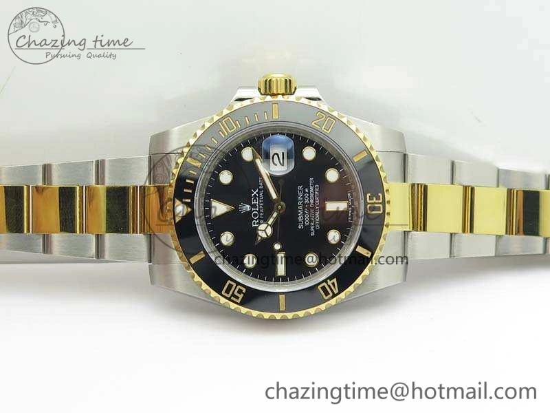 Submariner 116613LN Black Wrapped SS YG VRF 1:1 Best Edition Black Dial A2836