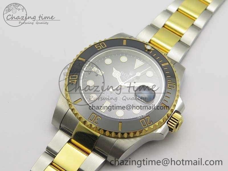Submariner 116613LN Black Wrapped SS YG VRF 1:1 Best Edition Black Dial A2836