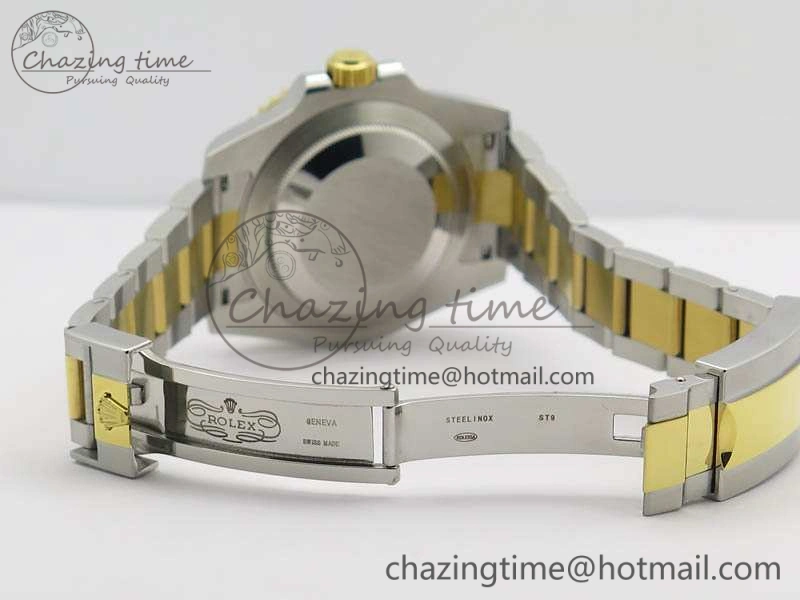 Submariner 116613LN Noob 1:1 Best Edition Black Dial On SS YG Bracelet A2836 V5