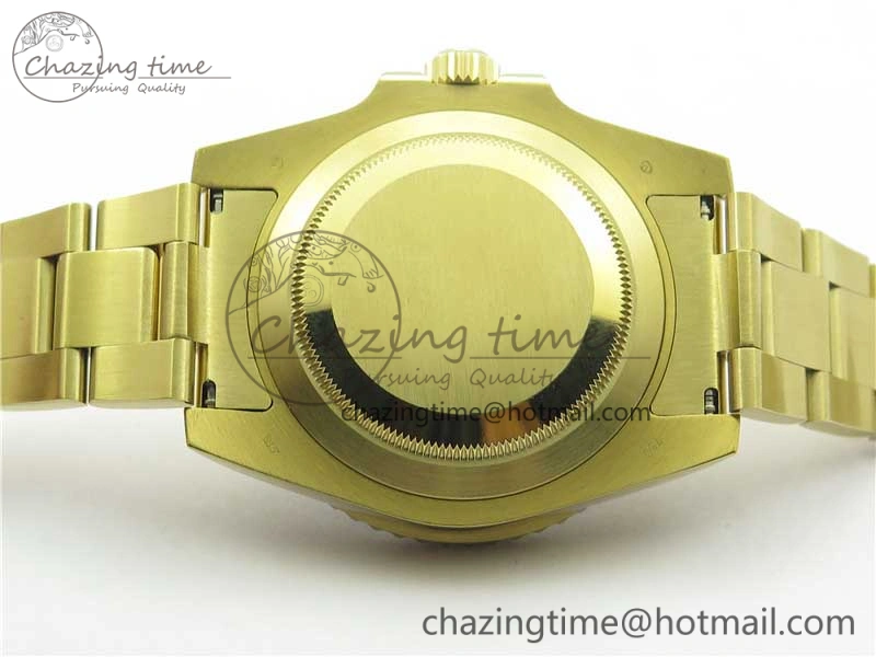 Submariner 116618 LB Blue Ceramic 316L Bp Maker 1:1 Best Edition Blue Dial Diam on YG Bracelet SA3135 V2