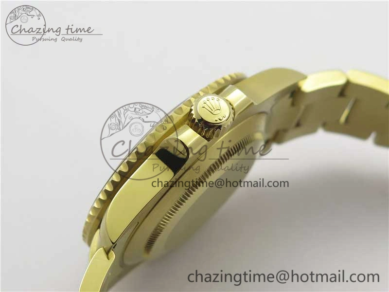 Submariner 116618 LB Blue Ceramic 316L Bp Maker 1:1 Best Edition Blue Dial Diam on YG Bracelet SA3135 V2