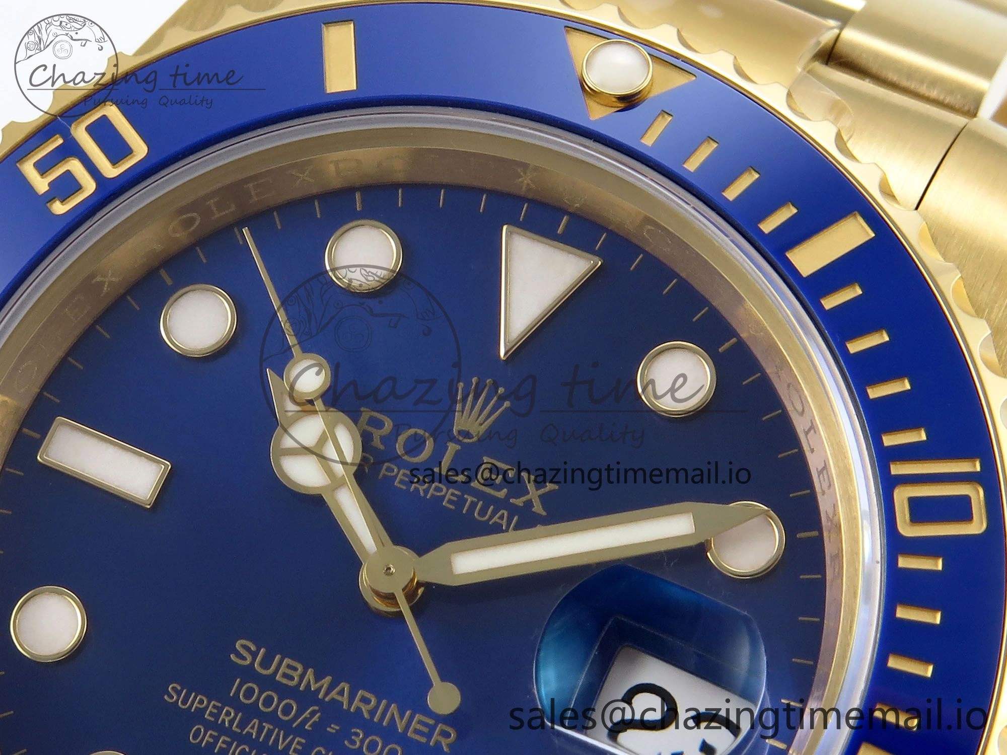 Submariner 116618 LB Blue Ceramic YG Plated 904L Steel VSF 1:1 Best Edition VS3135